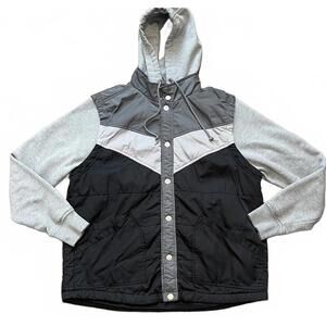 DRAVUS snap up hooded jacket size M